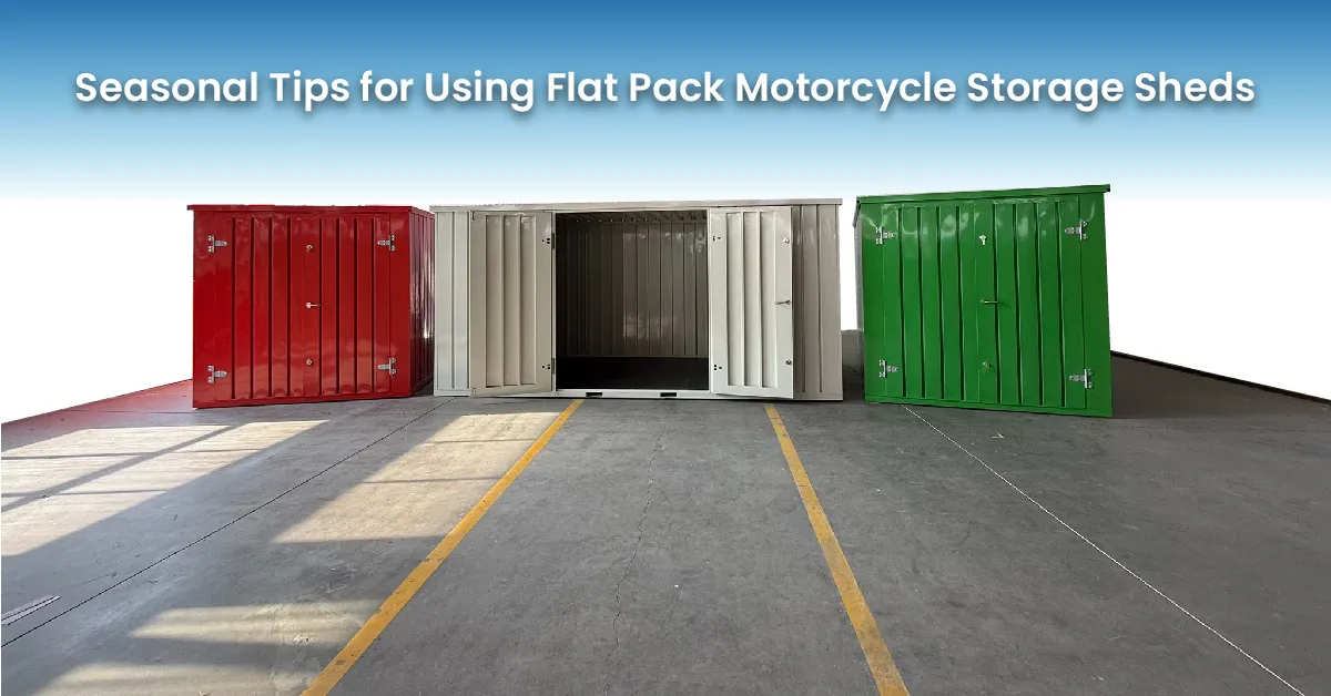 Seasonal Tips for Using Flat Pack Motorcycle Storage Sheds in Canada 4 seasonal tips for Motorcycle storage sheds