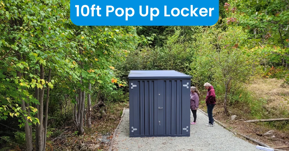 10 ft Pop Up Locker — Affordable Flat Pack Storage Solutions in Halifax 1 10 ft pop up locker